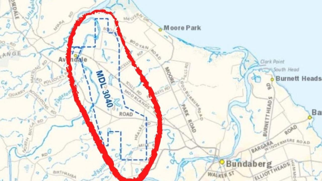 The area near Bundaberg that Fox Resources Ltd wanted to explore for coal.