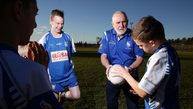 Barry Costa at work with his Try Time squad.