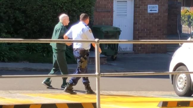 VMilat leaving Prince of Wales Hospital following earlier cancer treatment. Picture: 7News