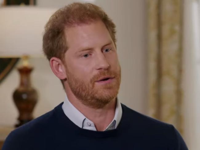 Prince Harry says in the interview: ‘I would like to get my father back. I would like to have my brother back.’ Picture: ITV