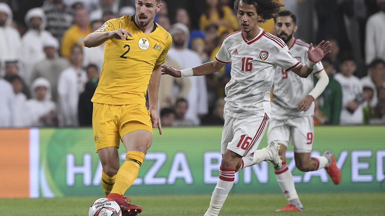 The Socceroos lost 1-0 to the UAE, despite dominating the quarterfinal. Picture: AP Photo/Hassan Ammar