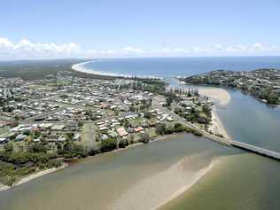 Rates row: An aerial view of Evans Head where residents have signed a petition to become part of the Ballina Shire. Picture: David Nielsen