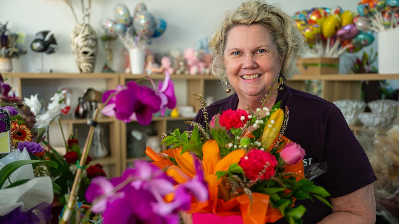 Tracy Halliday, owner of Rainflowers Florist at the Showgrounds Shopping Centre, is celebrating 43 years in the Far North florist industry. Picture Emily Barker.