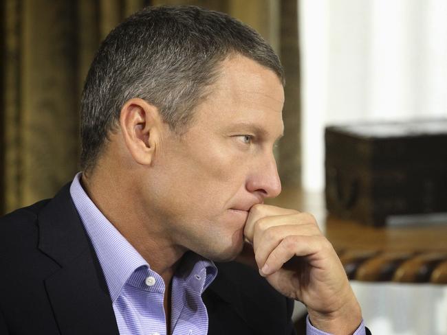 Lance Armstrong during the Oprah interview.