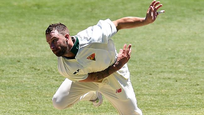 Matthew Wade took three wickets for Tasmania against Queensland.