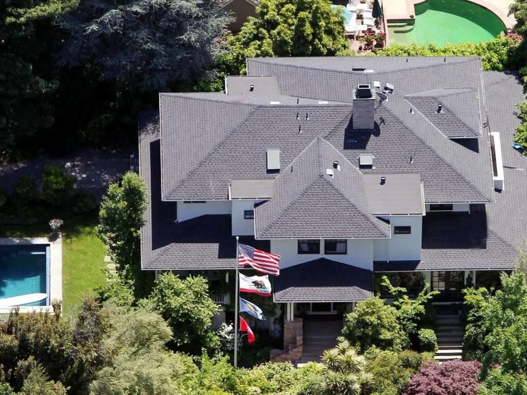 Aerial view of the Californian home. Picture: Realtor.com