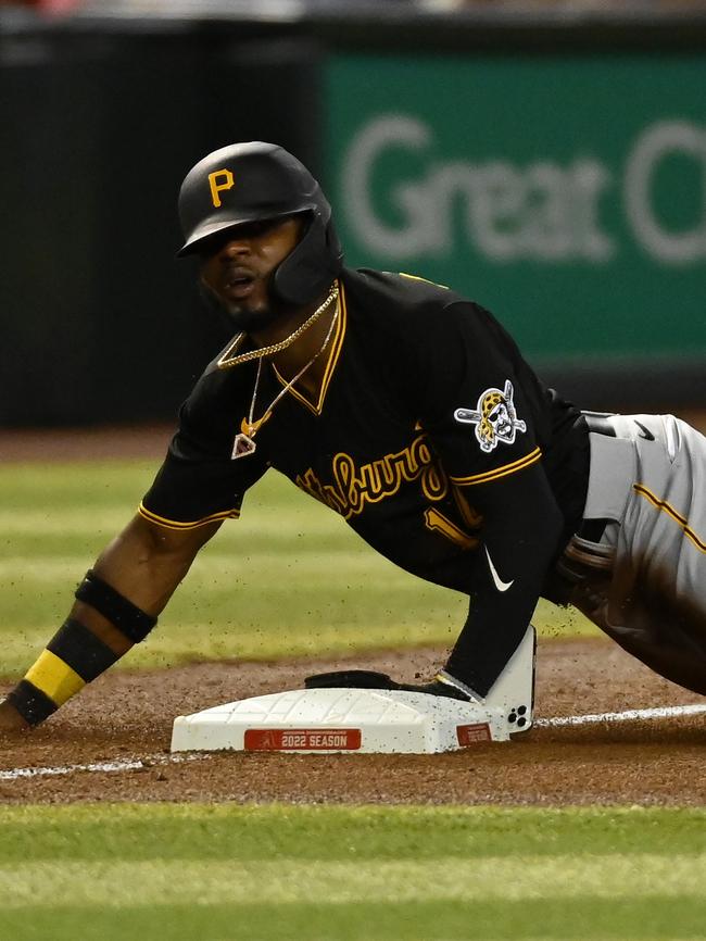 There it is resting against the base. Norm Hall/Getty Images/AFP