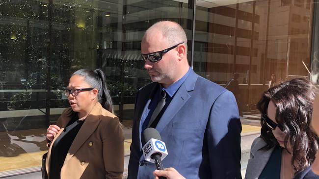 Daniel James Crawford, pictured, leaving the Downing Centre District Court on August 21 2020.