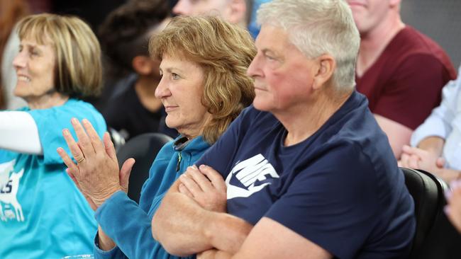 Lauren Jackson's parents, Maree and Gary, didn’t get to see a lot of game time from their legendary daughter. Picture: Kelly Defina/Getty Images)\