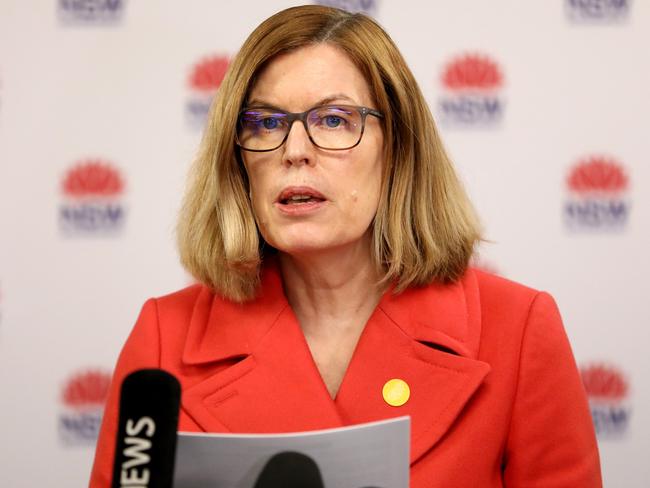 NSW Chief Health Officer Kerry Chant in Sydney on Monday. Picture by Damian Shaw