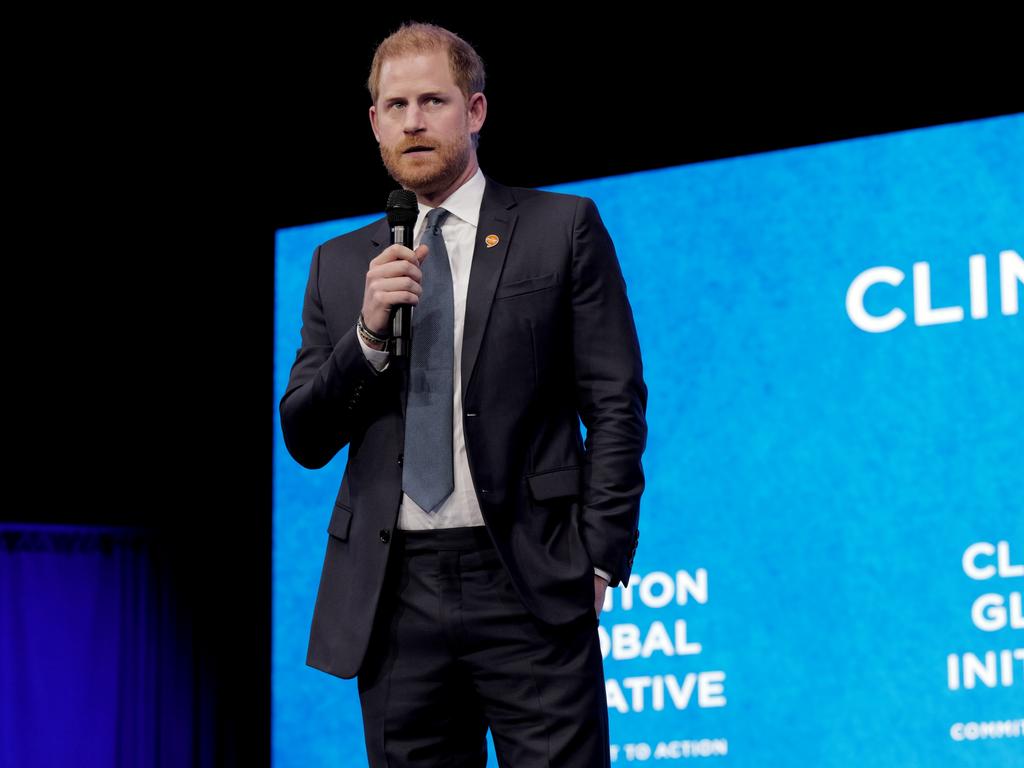 Last week, Prince Harry made multiple appearances in New York including at a Clinton Global Initiative event. Picture: Getty Images