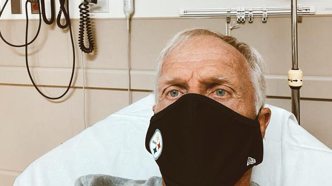 Greg Norman has tested positive for COVID-19 and spent Christmas Day in hospital. Picture: Instagram