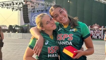 Rugby sevens young guns Milla and Piper. Pic: Supplied