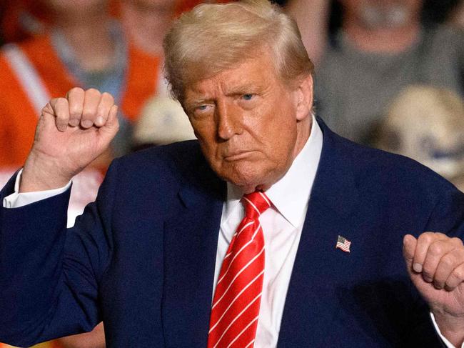WEST MIFFLIN, PENNSYLVANIA - MAY 30: U.S. President Donald Trump speaks during a rally at the US Steel-Irvin Works on May 30, 2025 in West Mifflin, Pennsylvania. President Trump visits the steel factory after greenlighting the long-proposed merger between U.S. Steel and Tokyo-based Nippon Steel.  Jeff Swensen/Getty Images/AFP (Photo by JEFF SWENSEN / GETTY IMAGES NORTH AMERICA / Getty Images via AFP)