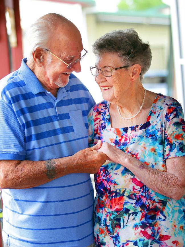 Still in love ... Ron and Joy Burton at home in Stanhope Gardens.