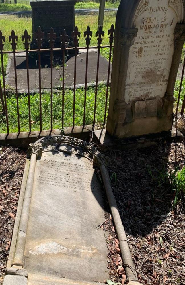 More stones at The Bight Cemetery still lying broken and decaying on the ground. Picture: Janine Watson