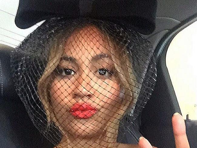 Jessica Mauboy pictured as she attends the 2015 Melbourne Cup. Picture: Mikey Ayoubi / Instagram