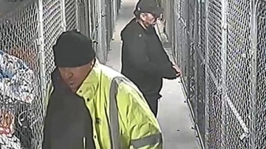 Police have released a CCTV image of two men they wish to speak to.