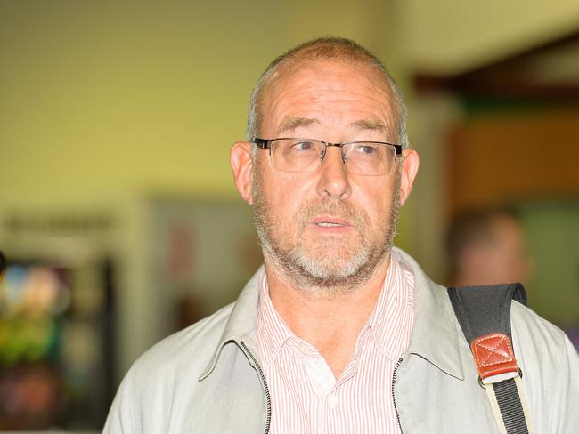 Tom Jackson's father Les Jackson arrives at Townsville airport last week.