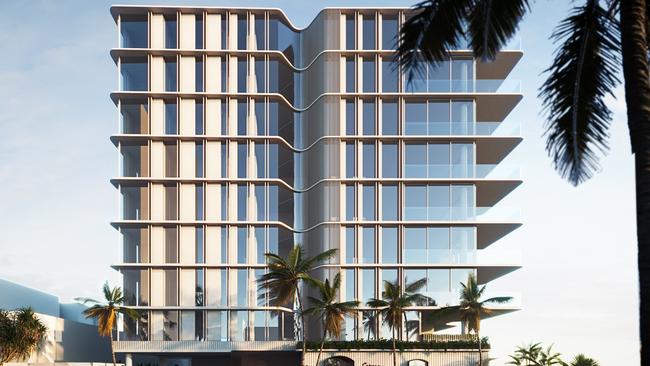 Artist impression of development Cabana Palm Beach which will featured a private beach club.