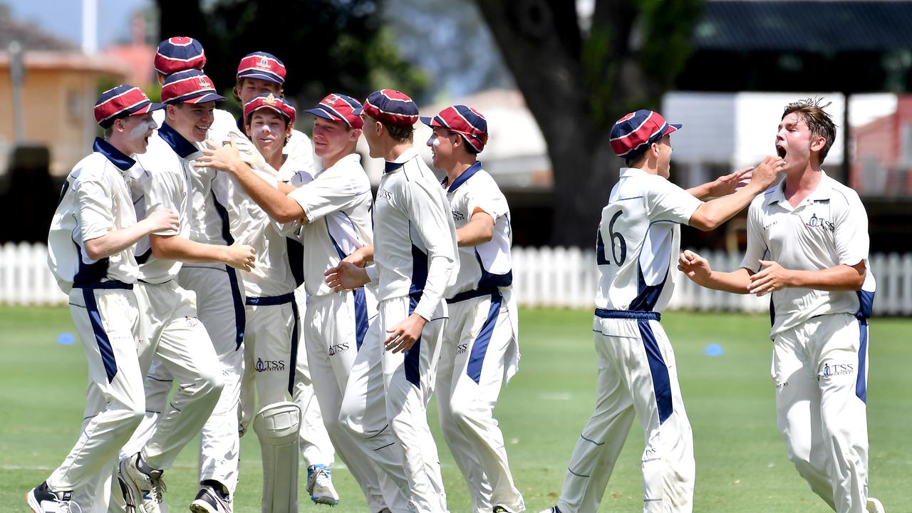 Southport celebrate a wicket of Zac McDermott. Picture, John Gass