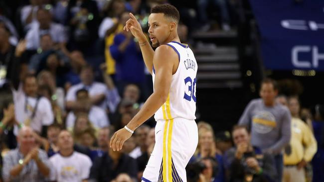 Steph Curry has put his hand up to be a potential new owner of the NFL’s Carolina Panthers. Photo: Ezra Shaw (AFP)