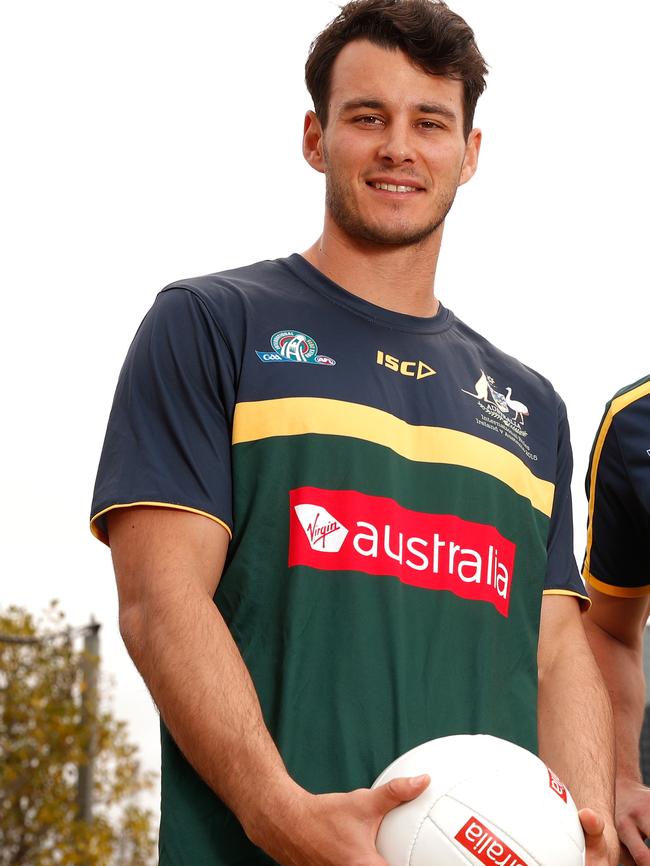 North Melbourne’s Robbie Tarrant is part of Australia’s International Rules squad. Picture: Getty Images