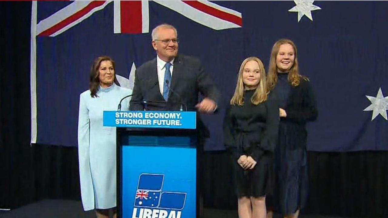 Scott Morrison has conceded defeat. Picture: Nine News