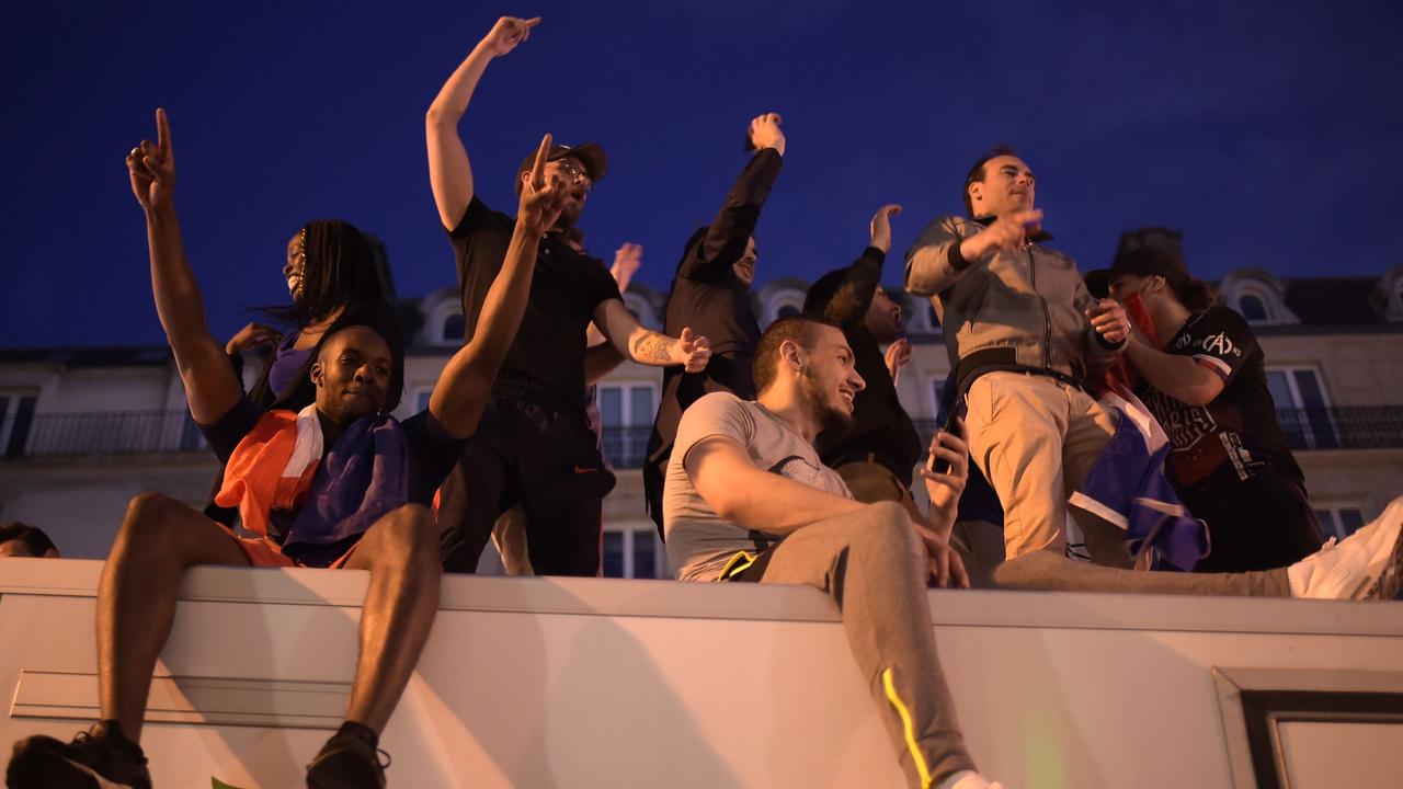 France are in the final and aren’t the fans happy. Picture: AFP.