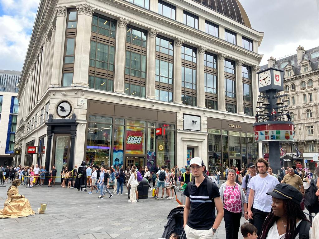 Leicester Square is full of people dining, going to the theatre, casino and socialising. Picture: Caroline Frost