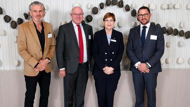 Richard Clamp, Paul Rafton, Susan Rix and Chris O’Connor at the BDO/The Courier-Mail boardroom lunch.