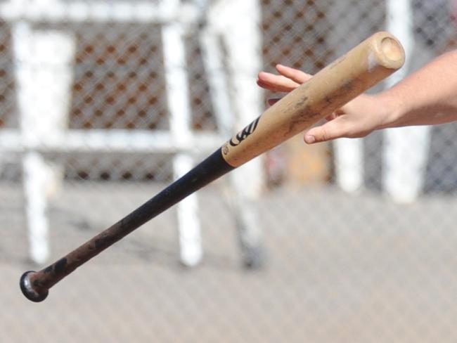 Two baseball bats were found at the scene.