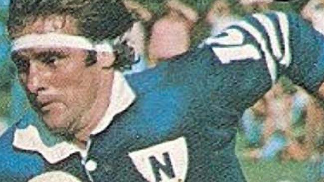 Chris Dawson when he played for the Newtown Jets Rugby League team.