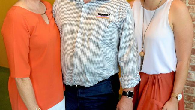 Tricia, Simon and Stephanie Ruddick at the Long Lunch Friday November 16. Picture: Jann Houley