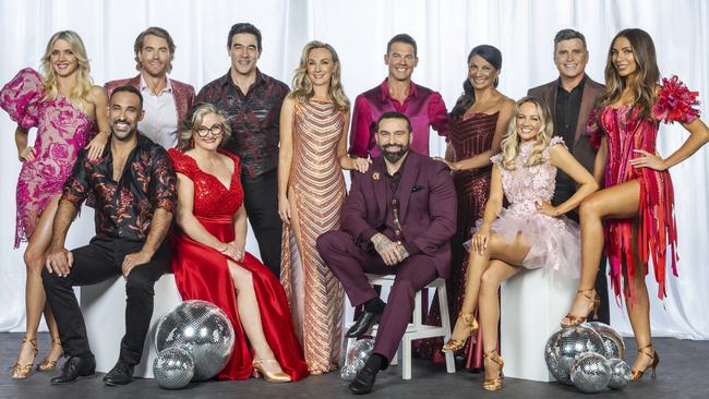 The new season cast of Dancing With the Stars, with Nadia Bartel. Picture: Supplied