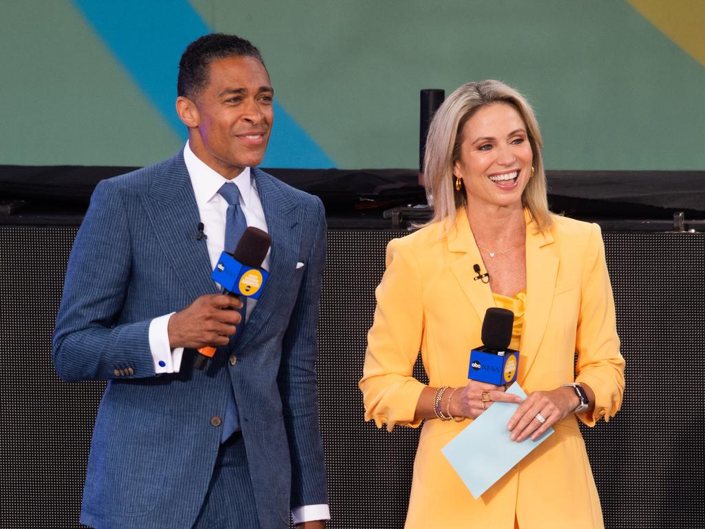 T.J. Holmes and Amy Robach. Picture: Noam Galai/Getty Images