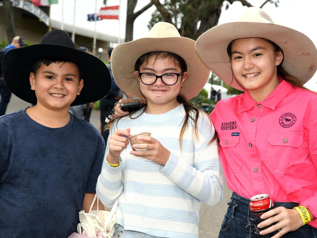 Ty, Taya and Tiann Bradley. Meatstock Festival, Toowoomba showgrounds. April 2022