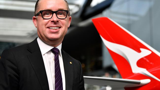 Qantas Group Chief Executive Officer Alan Joyce. The airline is being dragged into the Folau saga. Picture: AAP Image/Joel Carrett.