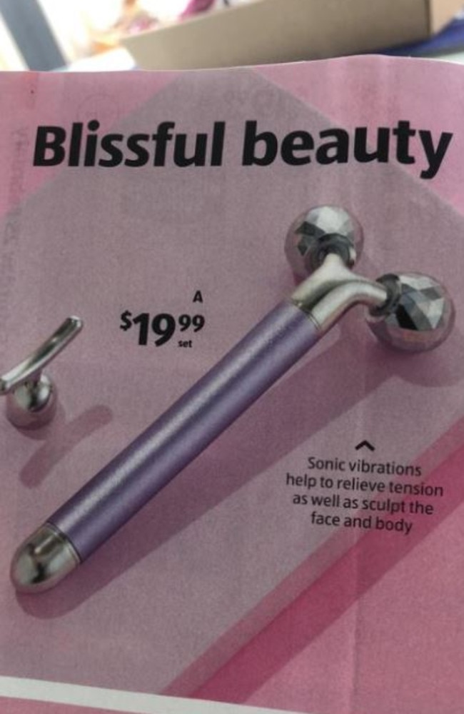 People are mistaking Aldi beauty tool for adult toy. Picture: Facebook