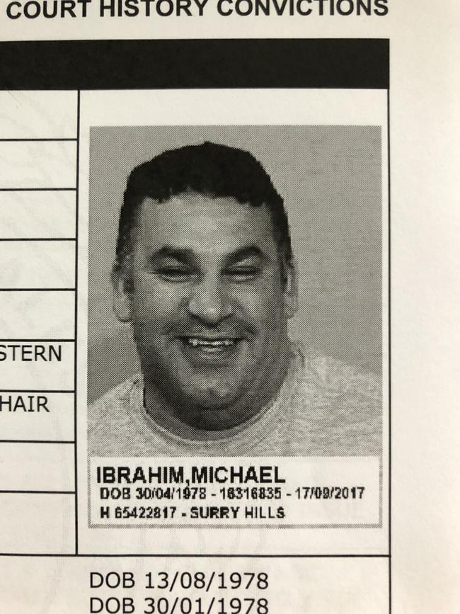 Police mugshot of Michael Ibrahim after his arrest in 2017.