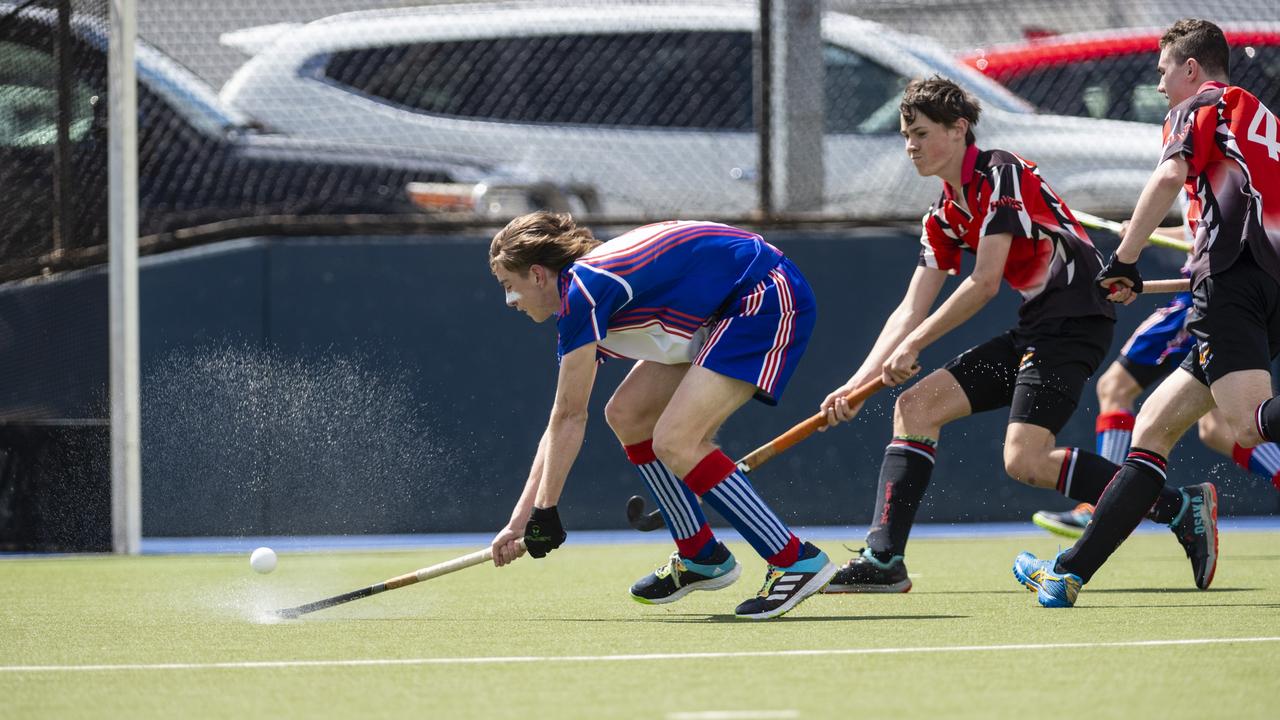 Tom Campbell shoots for Rangeville against Past High. Picture: Kevin Farmer