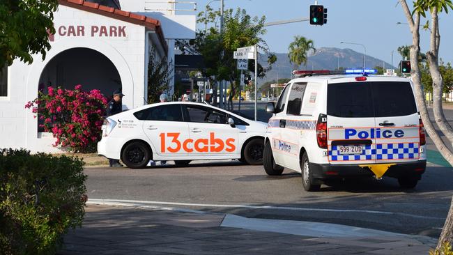 A taxi driver has been left in a serious condition following an alleged attempted robbery that ended with him being stabbed in Hermit Park.