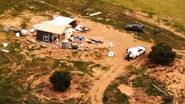 The scene of the murder at Port Neill. Picture: Missing Link Media