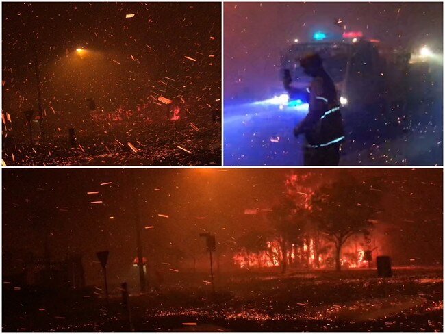 Montage of Peregian Beach firestorm