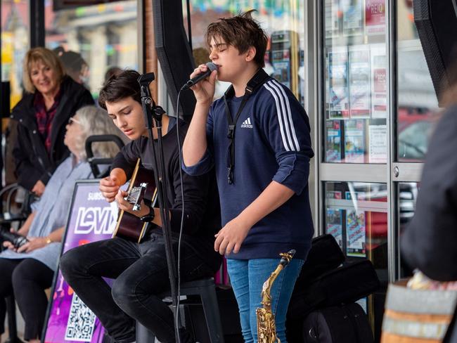 Levi X went from busking in Stanthorpe to the big stage of the Voice Australia in 2023. Photo: Facebook/Busking Stanthorpe