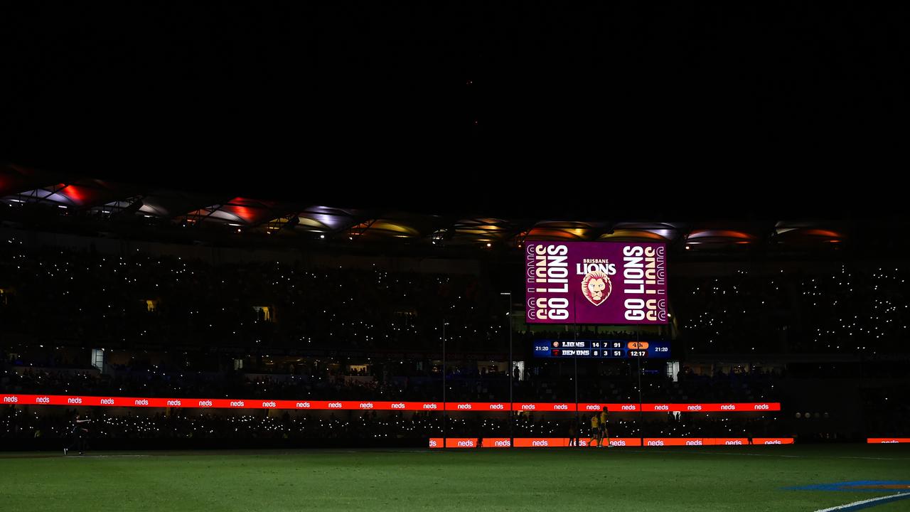 The Gabba goes dark.