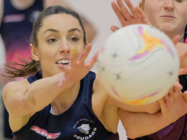 Former Geelong Cougar Vanessa Augustini has joined new VNL club Western Warriors for 2024. Picture: Mark Wilson