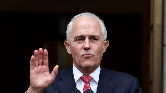 PM Malcolm at Parliament House in Canberra. Picture Kym Smith