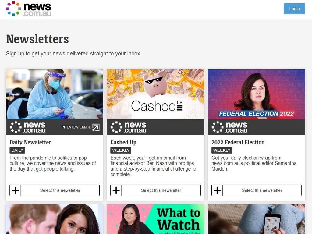 You can choose from a plethora of newsletters across all categories.