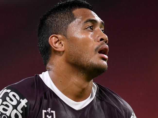 Anthony Milford had a rough night against the Eels at Suncorp Stadium. Picture: Scott Davis/NRL Photos